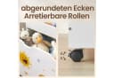 SONGMICS Spielzeugtruhe Kinderzimmerregal 3 Fächern mit Rollen Bild 3