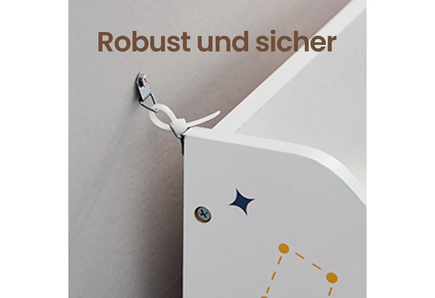 SONGMICS Spielzeugtruhe Kinderzimmerregal 3 Fächern mit Rollen - Bild 4