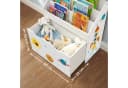 SONGMICS Spielzeugtruhe Kinderzimmerregal 3 Fächern mit Rollen Bild 5