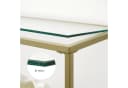 VASAGLE Konsolentisch Beistelltisch Flurtisch 130cm Hartglas Gold Bild 5