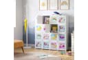 SONGMICS Aufbewahrungsbox Kinderregal 16 Würfel Weiß Bild 3