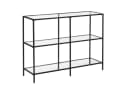 VASAGLE Konsolentisch Beistelltisch Flurtisch 100/130cm Hartglas Bild 1