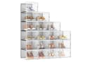 SONGMICS Schuhboxen 18 St. Faltbar Transparent-Weiß Bild 2
