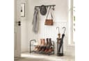 SONGMICS Schuhregal Schuh-Organizer, 2-4 Ablagen, bis zu 16 Paar Schuhe Schwarz Stahl Bild 1