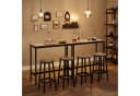VASAGLE Barhocker-Set 2er grau-schwarz Holzspanplatte Stahl Bild 1