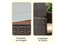 SONGMICS Gartenlounge-Set 3-tlg. 2 Stühle 1 Tisch Braun Bild 5