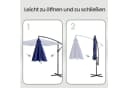 SONGMICS Sonnenschirm 300 cm UV-Schutz UPF 50+ Marineblau Bild 5