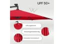 SONGMICS Sonnenschirm 300 cm LED-Beleuchtung UPF 50+ Bild 5