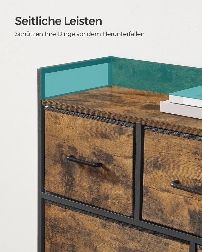 SONGMICS Kommode 7 Schubladen Industrie-Design 98x85x28,5cm - Bild 3