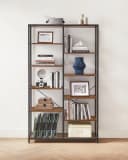 VASAGLE Bücherregal Standregal Schwarz Holzoptik 100x170 cm Bild 3