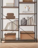 VASAGLE Bücherregal Standregal Schwarz Holzoptik 100x170 cm Bild 5