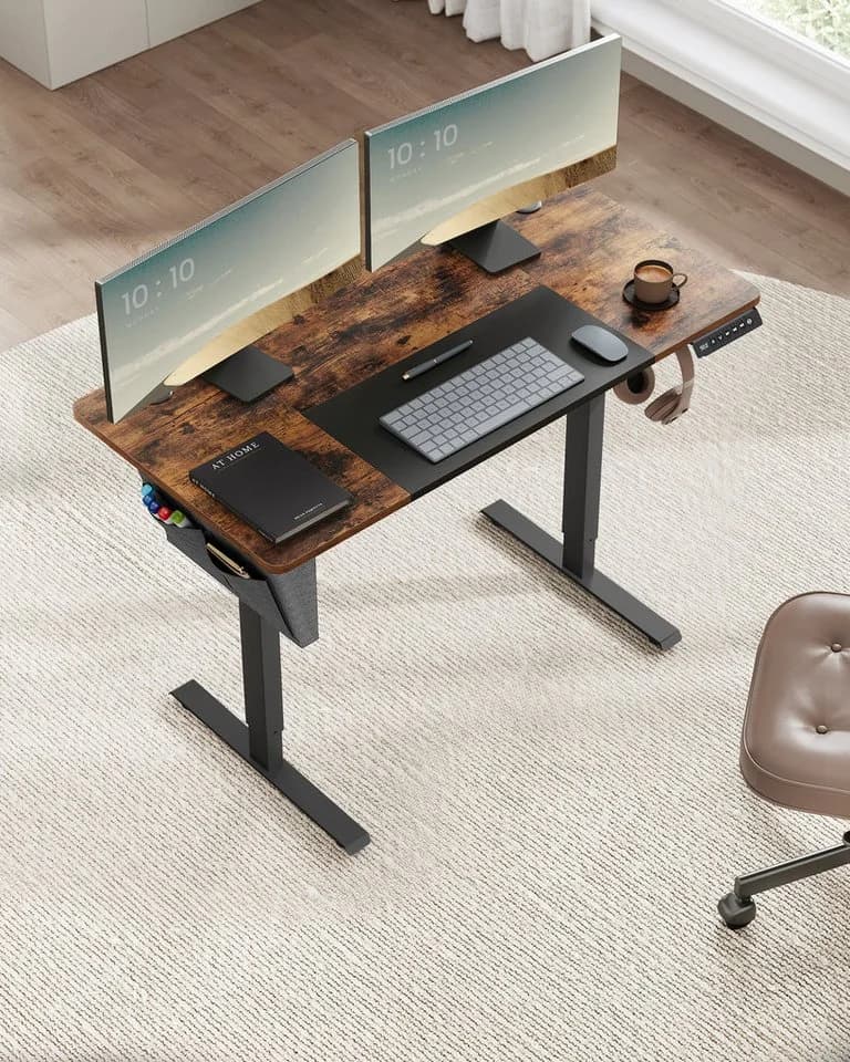 SONGMICS Schreibtisch Höhenverstellbar Elektrisch USB-C Anschluss 180 cm