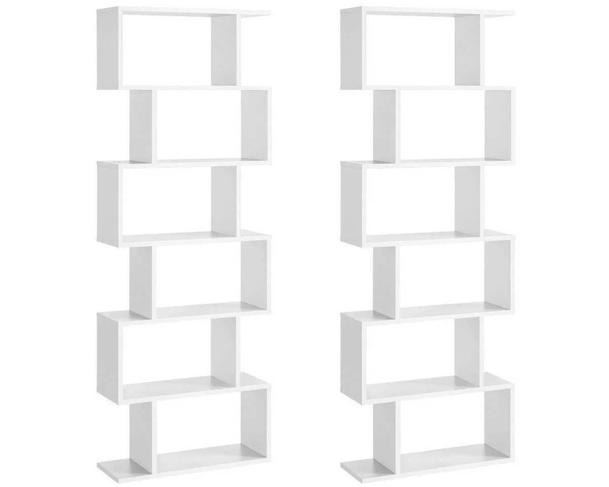 VASAGLE Bücherregal 2-tlg. Standregal 6 Fächer Holzspanplatte - Bild 2
