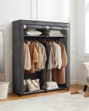 SONGMICS Stoffschrank Grau 140 x 43 x 174 cm Bild 1