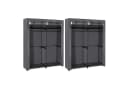 SONGMICS Stoffschrank Grau 140 x 43 x 174 cm Bild 2