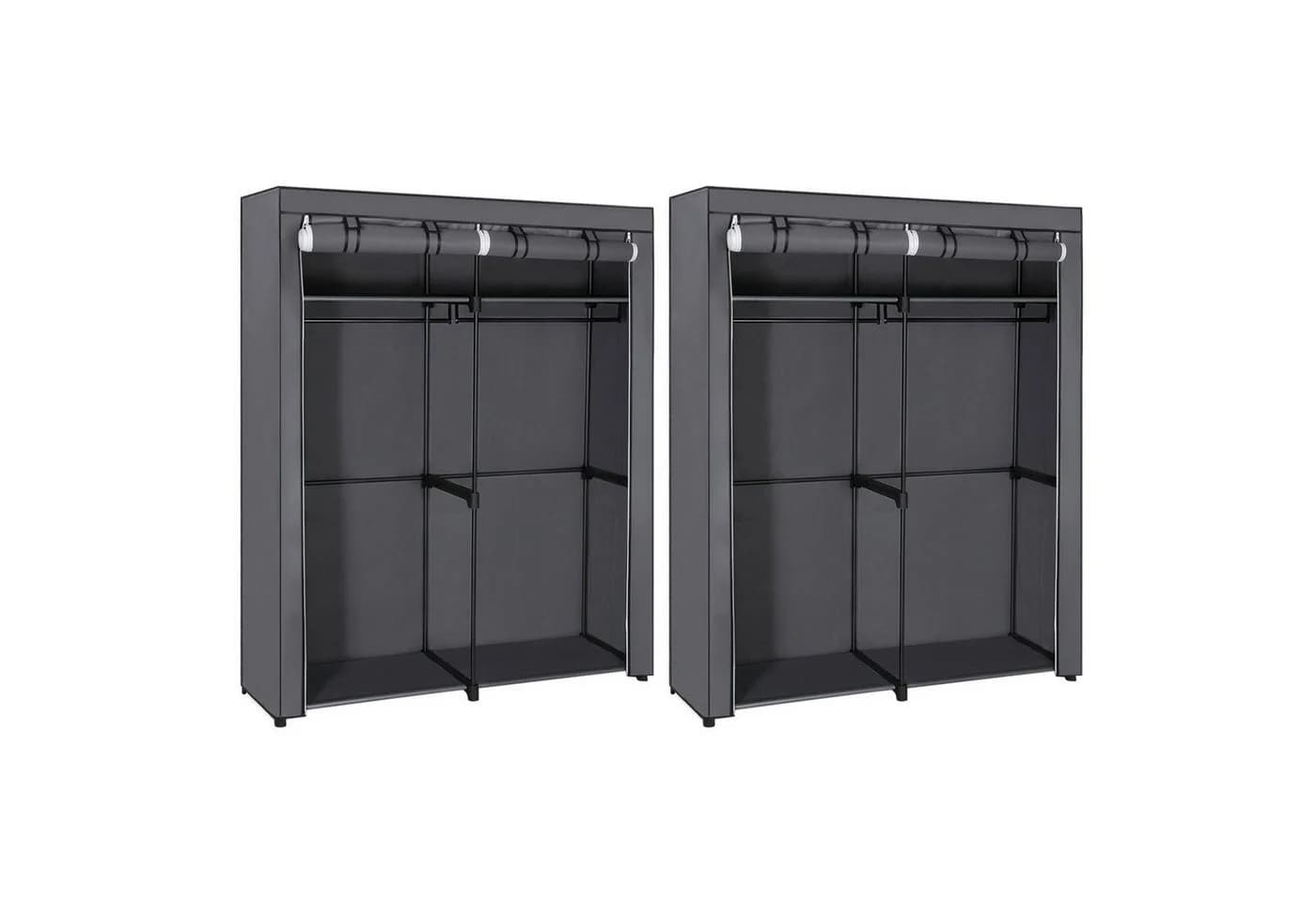 SONGMICS Stoffschrank Grau 140 x 43 x 174 cm - Bild 2
