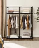 SONGMICS Stoffschrank Grau 140 x 43 x 174 cm Bild 3