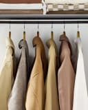 SONGMICS Stoffschrank Grau 140 x 43 x 174 cm Bild 5