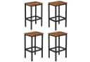 VASAGLE Barhocker-Set 4er, bis 120kg belastbar 40x30x65 cm Bild 2