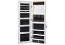 SONGMICS Schmuckschrank Spiegelschrank LED-Beleuchtung Make-up-Spiegel Weiß Bild 1
