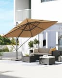 SONGMICS Sonnenschirm 290x290 cm UPF 50+ 360° drehbar Bild 1