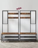 VASAGLE Garderobenständer mit 7 Haken, Spiegel, 35 x 98 x 180 cm Bild 4