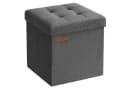 SONGMICS Sitzhocker 30x30x30cm Faltbar Dunkelgrau Bild 1