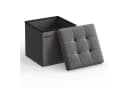 SONGMICS Sitzhocker 30x30x30cm Faltbar Dunkelgrau Bild 2