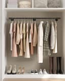 SONGMICS Wandgarderobe 170 cm Kleiderstange Schwarz Stahl Bild 1