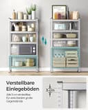 SONGMICS Schwerlastregal 5 Ablagen Stahlgestell MDF Bild 5