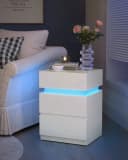 VASAGLE Nachttisch (2-St) mit LED-Beleuchtung, einstellbare Farben Bild 3