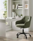 Höhenverstellbarer Bürostuhl in Grün Bild 3