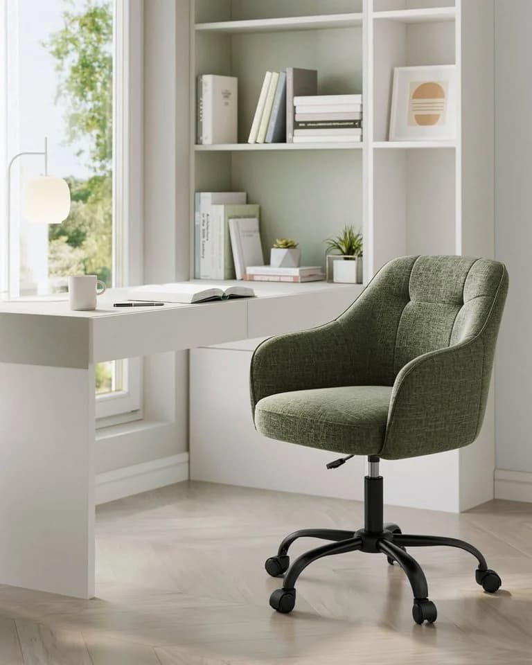 Höhenverstellbarer Bürostuhl in Grün - Bild 3