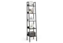 VASAGLE Bücherregal Leiterregal 140/170 cm Industrie-Design Schwarz Bild 2