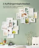 SONGMICS Bilderrahmen-Set 10er Collage Weiß/Schwarz MDF Bild 3