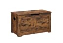 VASAGLE Sitzbank Spielzeugtruhe 80/100x40x46 cm Braun Holzspanplatte Bild 2