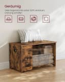VASAGLE Sitzbank Spielzeugtruhe 80/100x40x46 cm Braun Holzspanplatte Bild 4