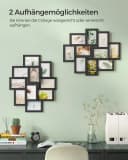 SONGMICS Bilderrahmen-Set 10er Collage Schwarz/Weiß MDF Bild 3