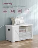 VASAGLE Sitzbank Spielzeugtruhe Sitztruhe 80/100 x 40 x 46 cm Bild 3