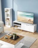 VASAGLE Lowboard TV-Schrank 140cm bis 65 Zoll Weiß Bild 3