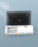 VASAGLE Lowboard TV-Schrank 140cm bis 65 Zoll Weiß Bild 5