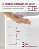 VASAGLE Garderoben-Set 2-St. Wandgarderobe und Schuhbank 10 Fächern Bild 5