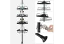 SONGMICS Duschregal Eckregal Bad 4 Ablagen Höhenverstellbar 85-305 cm Bild 5