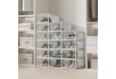 SONGMICS Schuhbox 12er Set Transparent Schwarz Aufbewahrungsbox Bild 1