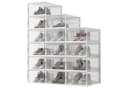 SONGMICS Schuhbox 12er Set Transparent Schwarz Aufbewahrungsbox Bild 2