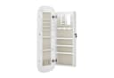 SONGMICS Schmuckschrank Spiegelschrank Wandschrank Weiß mit LED-Beleuchtung Bild 1