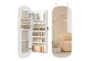 SONGMICS Schmuckschrank Spiegelschrank Wandschrank Weiß mit LED-Beleuchtung Bild 2