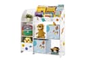 SONGMICS Spielzeugregal Kinder Bücherregal Weiß 3-in-1 Bild 2
