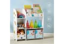 SONGMICS Spielzeugregal Kinder Bücherregal Weiß 3-in-1 Bild 5