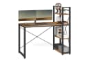 VASAGLE Schreibtisch Computertisch 120 cm mit Regalböden rechts oder links Bild 2